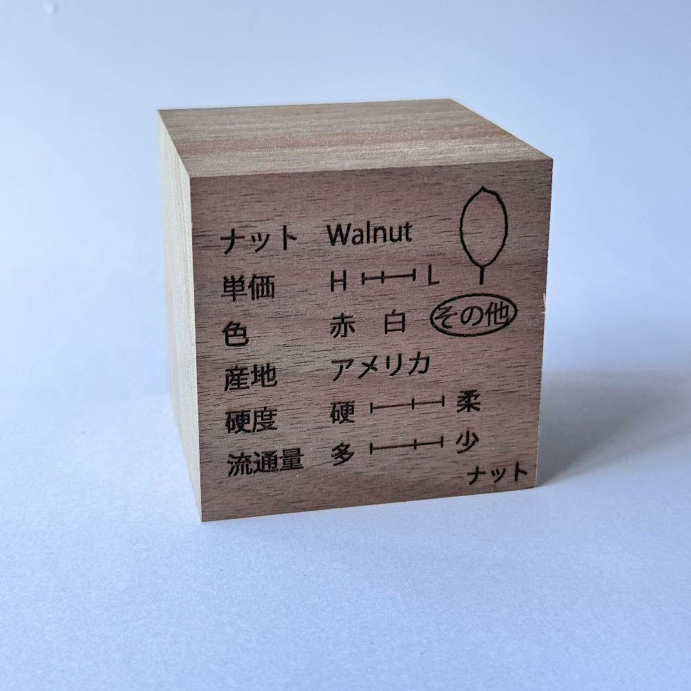 ものづくりブロック【世界の16種セット】(樹種説明入り)桐箱セット